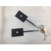 Black Refrigerator Door Lock with Padlock