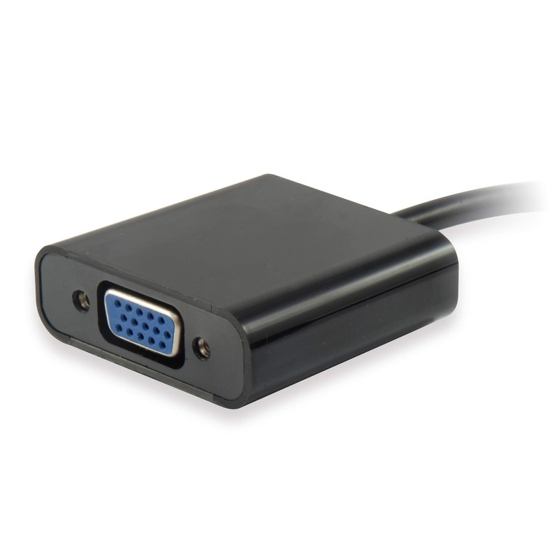 E-Quip equip 11903607 HDMI VGA Black Cable Adapter Adaptor For