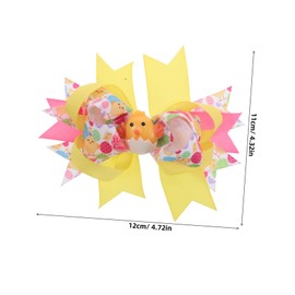 Baluue Charming Chick Hair Clips for Versatile Easter Bows Secure Duckbill Hairpins for Parties Birthdays and Cosplay Fun Accessories for Celebrations