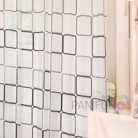 Square bathroom shower curtain vs. pretty shower curtain bathroom curtain vinyl curtain bath curtain bathroom shower curtain