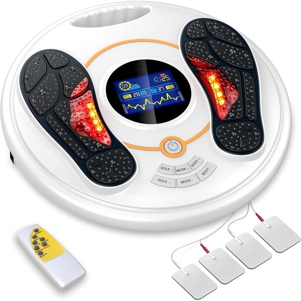 OSITO Foot Circulation Stimulator Device - Medic EMS Foot Massager for Neuropathy, FDA Cleared TENS & EMS Feet Legs Stimulator for Relieve Nerve Pain and Neuropathy(FSA HSA Eligible)
