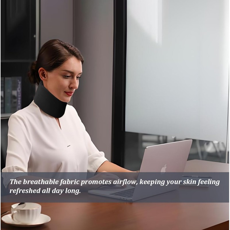 4 Pack Cervical Collar Dust Sleeve, Black Soft & Elastic