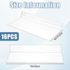 16 Pack Slatwall Shelves Hanging Accessories, 4 x 10 Inch