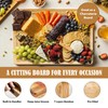 Bamboo Cutting Board Set for Kitchen Meal Prep & Serving,