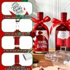 Funnymoom 20 Pcs 25 oz Christmas Glass Wine Bottles Set