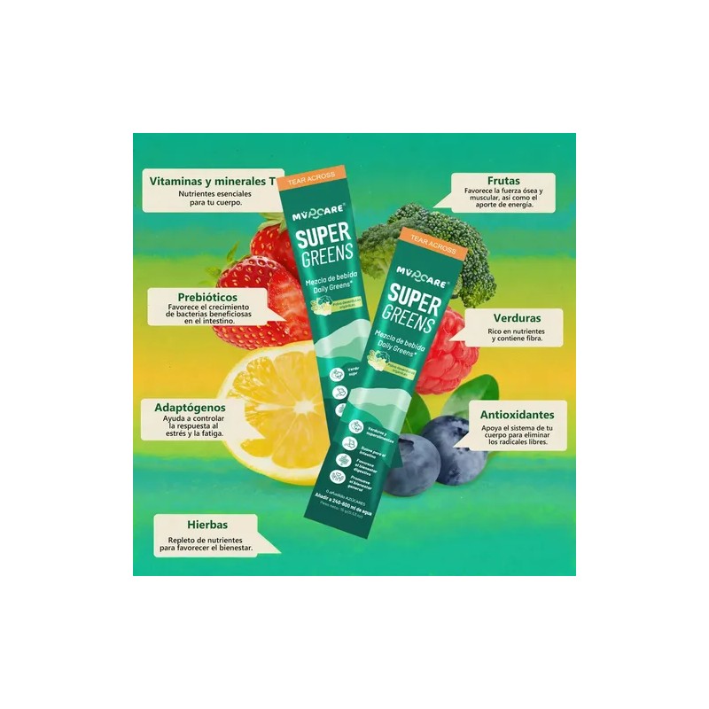 Supergreen Polvo Verduras Sobres Pure Natural Products