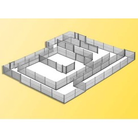 Kibri 38605 - Maschendrahtzaun, grau