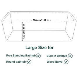 Hipruict 20 Pack Disposable Bathtub Liner, Tub Liners for Bathtubs, Individual and Large for Household, Hotel and Salon Tubs, 102 x 47 Inches