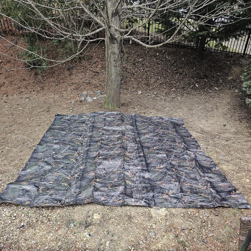 LOOGU Heavy Duty Waterproof Tarp, Bionic Tree Camo Multi Purpose