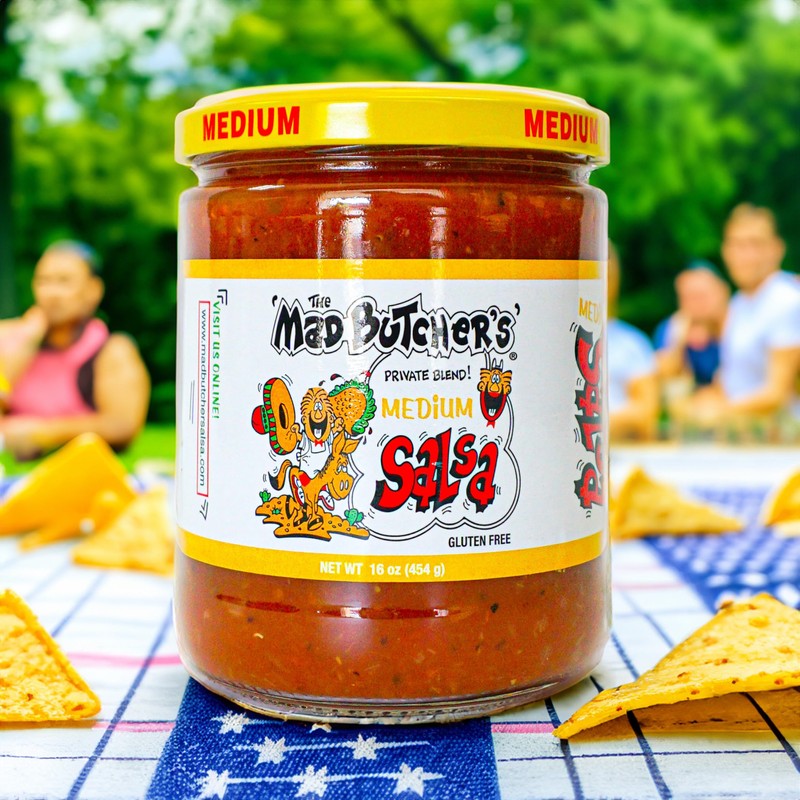 Mad Butcher Medium Salsa 16 oz Jar