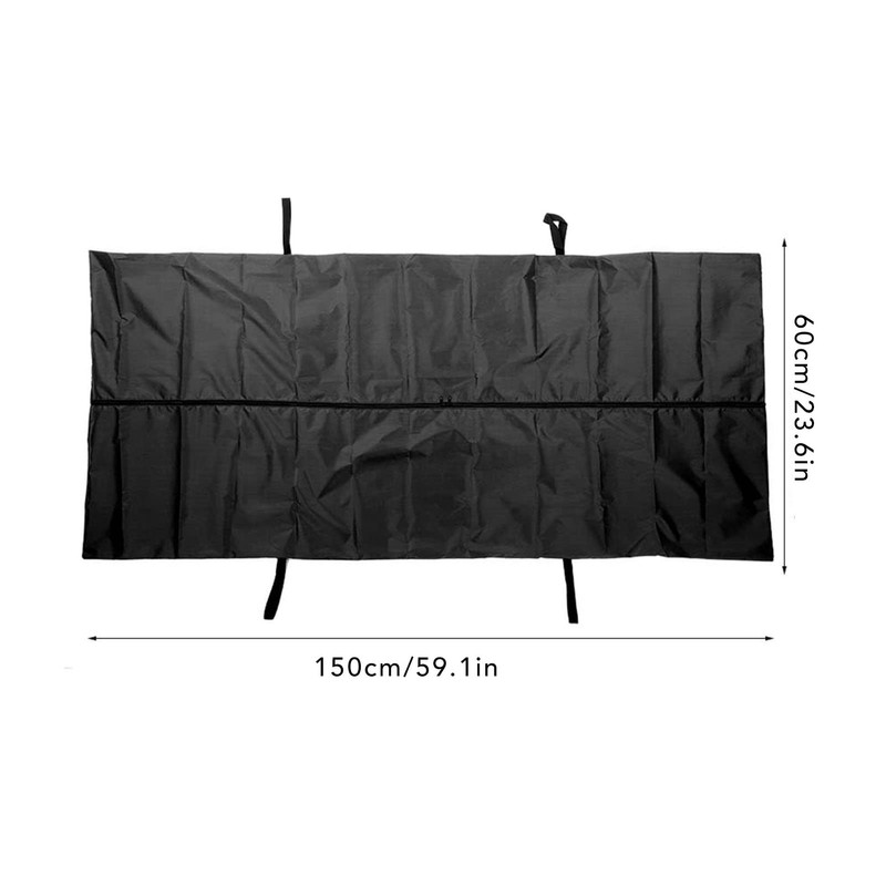Black Emergency Carcass Body Bag - Oxford Fabric Material for