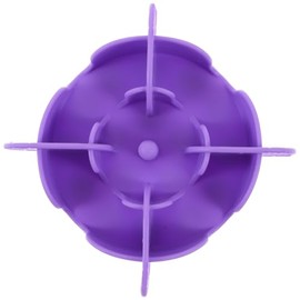 VOSAREA Inserto de Alimentación Lenta para Perros Pequeños, Cuenco para Cachorros de Silicona Morado