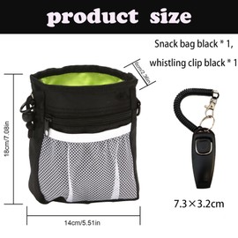 XZSKD 2pcs Dog treat pouch, dog clickers for trainin, dog clicker,dog training clickers, 3 Ways to Wear Dog Treat Training Pouch Bag,Dog Treat Bag Dog Walking Bag for Puppy Travel or Outdoor Use