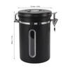 Coffee Canister 1800ml 304 Stainless Steel Window Design One Way