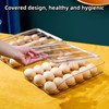 Egg holder for fridge, Egg organizer for refrigerator, Automatic Rolling