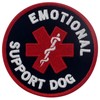 Service Dog Emotional Support Dog Embroidered Patch with Hook and