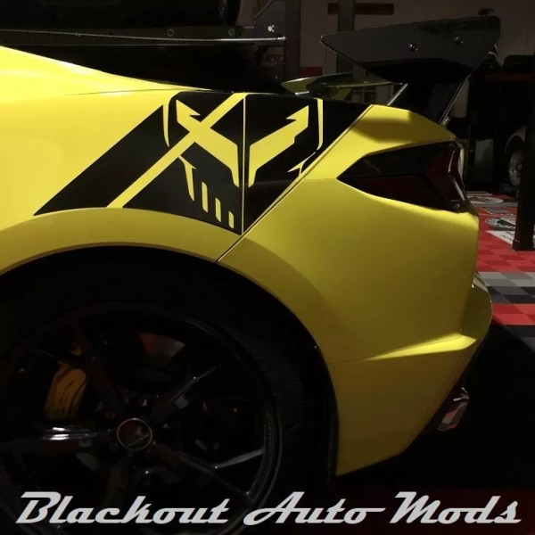 Blackout Auto Mods For 2020-2025 C8 Corvette Graphics Rear Fender