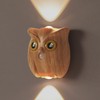 GDQ Wireless Motion Sensor Night Light, Cute Owl Wood Grain