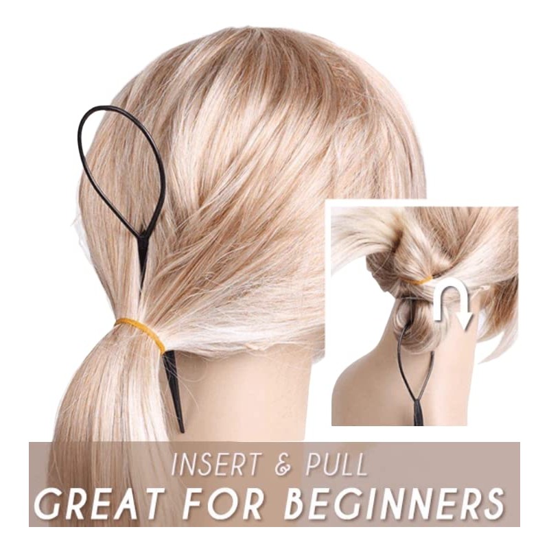 Set of 2 Hair Twister Bun or Topsytail Styling in