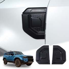 Car Fender Air Vent Trim Sticker Compatible with Toyota Land Cruiser Prado 250 J250 LC250 /Le-x-us 2024 2025,Car Side Vent Cover Hood Intake Bezel Trim,Side Scoop Hood Sticker Car Exterior Accessories