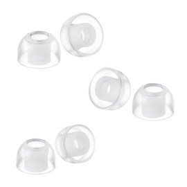 AZLA SednaEarfit Crystal for Galaxy Buds 2 Pro, Clear Pearl Earbud Tips, Noise Canceling Earbuds Replacement Tips (S/MS/M)