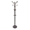 Ore International Metal/Wood Coat Rack, 73", Espresso