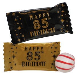 Wrapped 85th Birthday Peppermint Balls For Parties-100 Count-Happy Birthday Hard Candy-Perfect for The Big Milestone Celebration
