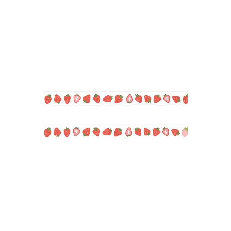 Papia Platz Masking Tape Okawari Masute Strawberry 72-030