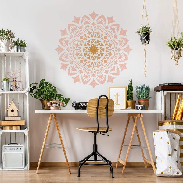 Courage Mandala Stencil for Walls – Wall Stencil Mandala –