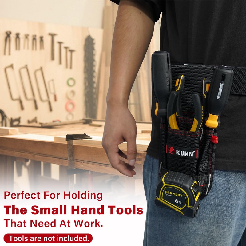 KUNN Tool Pouch with Belt Clip, Utility Small Tool Organizer