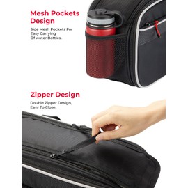 KEMIMOTO Motorcycle Saddlebags Bag Expandable 24-30L (15L*2) Compatible with Ninja500 400 Grom 2025 2024 2023 2022 Navi Z125 Dirt Bike Dual Sport Mini Motorcycle Sport Bike Side Bags