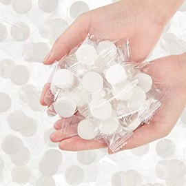 Juexica 1000 Pcs Mini Compressed Towel Tablet Bulk, Portable Coin Tissues Disposable Cotton Towels Facial Mask Washcloth Toilet Paper Tablets for Travel Camping for Traveling Camping Beauty Salon