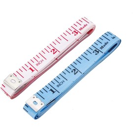 XYWHPGV Cinta métrica de tela 150 cm 60 pulgadas Cinta métrica de pulgada de doble cara para coser (color enviado al azar, 4 piezas)(43777 fc5ab...   