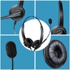 PChero Landline Telephone Headset with Mic, RJ9 Binaural Hands-free Noise