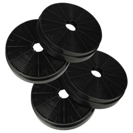 vhbw 4 x Activated Carbon Filters Compatible with Klarstein Alina, Alina 90, 10034301, 10034849, 10035466, Aurica, 10035467 Cooker Hood - 17.5 cm