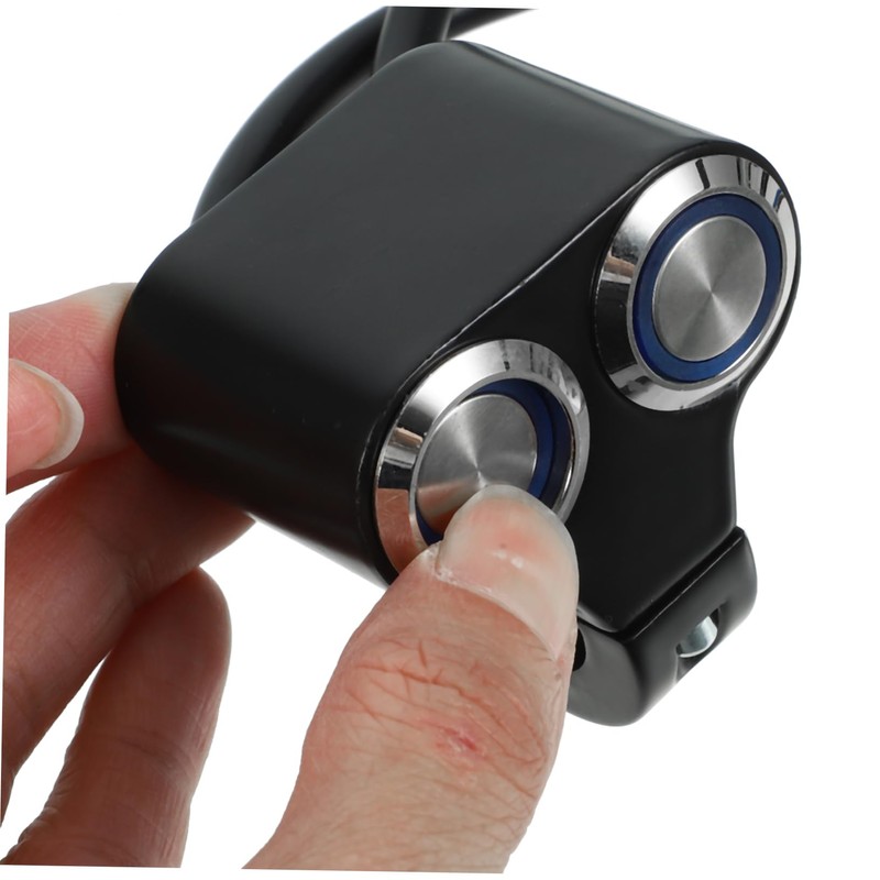 FUNOMOCYA Motorcycle Replacement Switch 7/8''/22mm Handlebar Switch with Fog Light