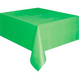 Unique Party 5098 - Lime Green Plastic Tablecloth, 9ft x 4.5ft
