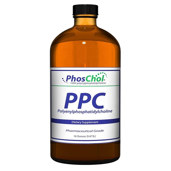 Nutrasal PhosChol PPC Polyenyl PhosphatidylCholine Choline Supplement 3000mg Liquid 16 oz