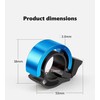 LimCryspp 4 Pcs Innovative Aluminum Design Bike Ringer Loud Sound