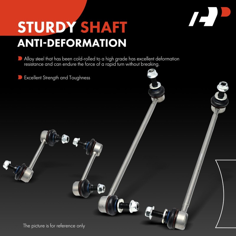 A-Premium Set of 4, Front & Rear Sway Bar Links