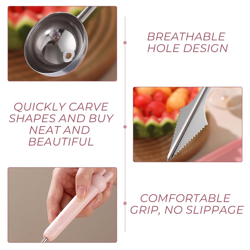 2 Pieces Fruit Tools, Ice Cream Scoop, Stainless Steel Kitchen