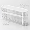 Automatic Rolling Egg Holder for Refrigerator Storage – 2-Tier Space-Saving