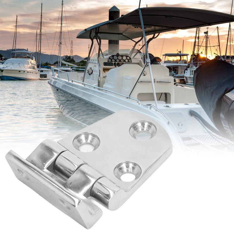 4 Pcs Boat Hinge Thickened 316 Stainless Steel Mirror Polished