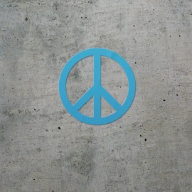 Transparent Decal Stickers Of Peace Sign Symbol Icon (Azure Blue) Premium Waterproof Vinyl Decal Stickers For Laptop Phone Accessory Helmet Car Window Mug Tuber Cup Door Wall De USCSKUS876886BE090622