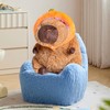 Liraziva Capybara Plush Toy,45cm/17.7Inches Soft Stuffed Animal, Cute Plushie Simulation