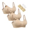 Women's Seamless Nursing Maternity Bra Push Up Comfort Sleep Bralette