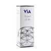 VitaJuwel Via Flower of Life Water Bottle with Amethyst, Aquamarine,