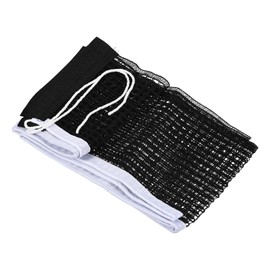 M METERXITY Table Tennis Net Replacement - Ping Pong Net String Tension Equipment, Polyester Cotton, Apply to Standard Table (183 x 15cm, Black)