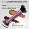 Real Techniques Schräger Fächerpinsel, doppelseitiges Make-up-Tool für Rouge, Bronzer &