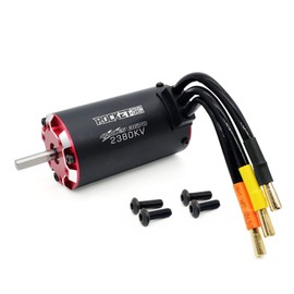 Supersonic 3670 RC Brushless Motor, 2380 KV with Sensor Port Temprerature Resisatant Heavy Duty 4 Poles for 1/8 1/10 RC Car